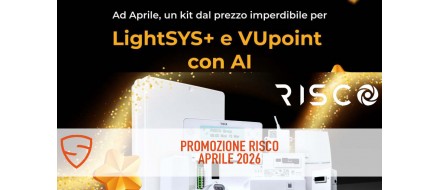 Promozione Risco LightSYS+ e VUpoint con AI - Aprile 2026